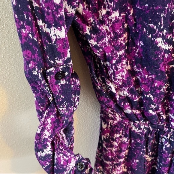 41 hawthorn stitch fix purple  Jacquelyn shirt dress size small pockets elastic - Picture 6 of 10